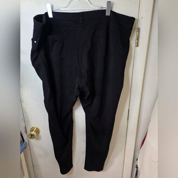 Eileen Fisher Ponte Black Plus Size 24W Slim Leg, Inseam 29" - Picture 2 of 8